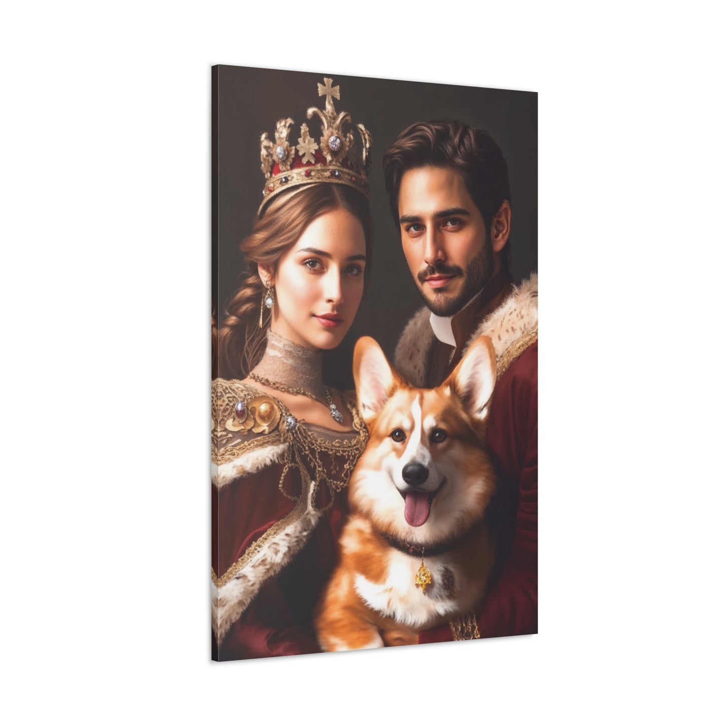 Regal Royal Companions | Custom Portrait with Your Photos