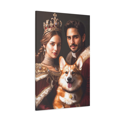 Regal Royal Companions | Custom Portrait with Your Photos
