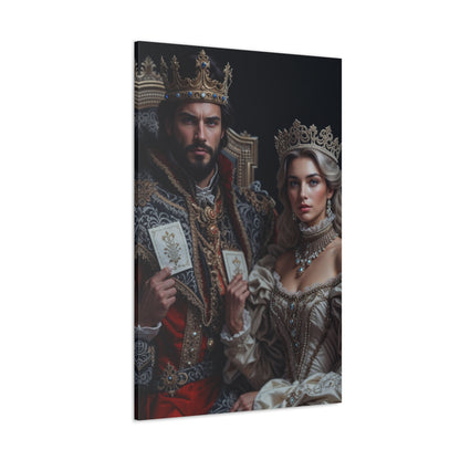 Royal Card Couple | Custom Portrait with Your Photos