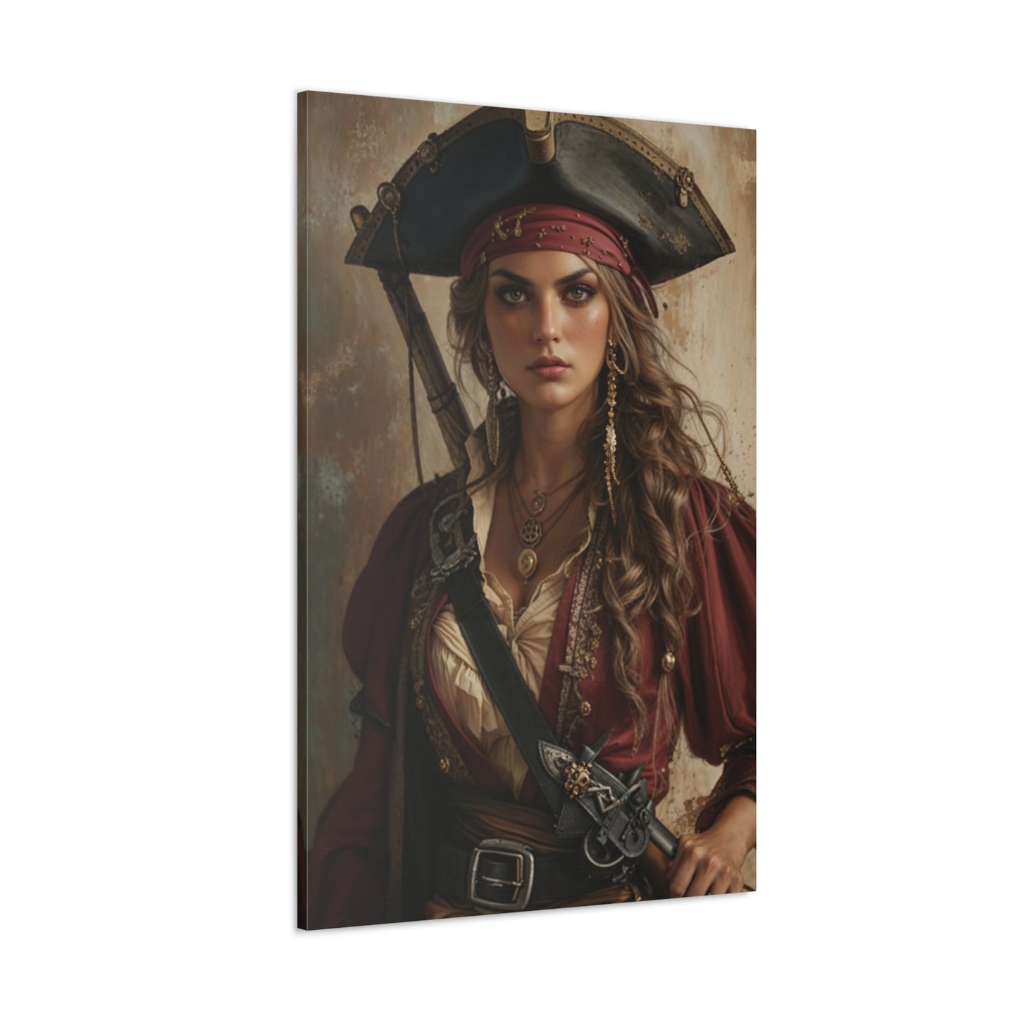 Fierce Pirate Queen | Custom Portrait with Your Photos
