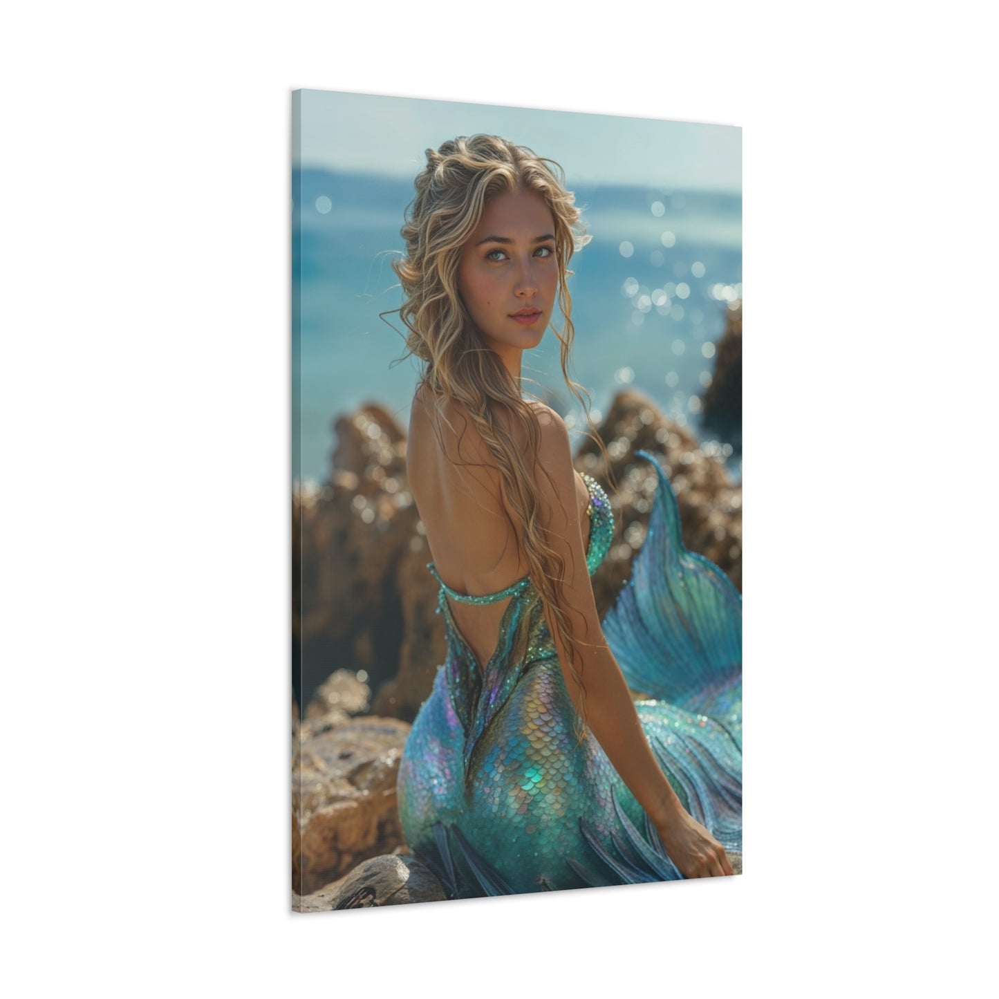 Mystical Mermaid Art | Custom Portrait with Your Photos