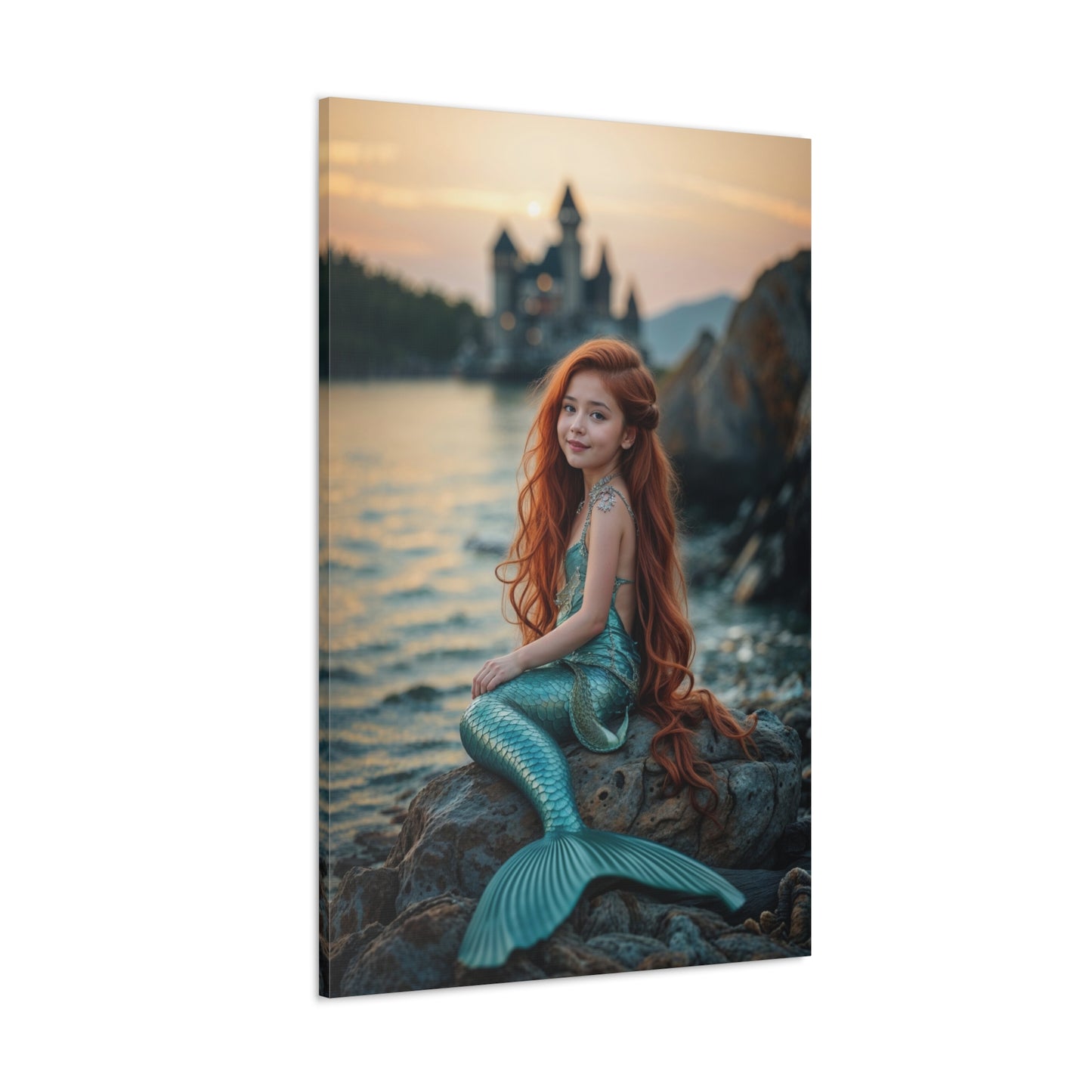 Mystic Mermaid Ocean Dream | Custom Portrait with Your Photos