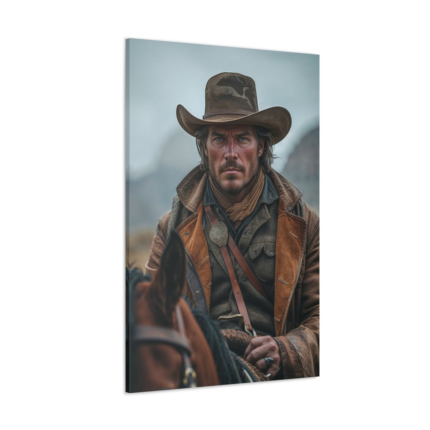 Western Trail Legend | Custom Portrait with Your Photos