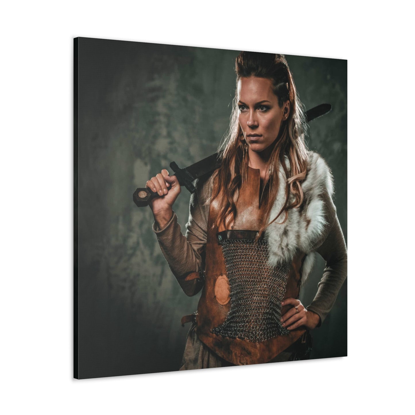 Viking Shield Maiden | Custom Portrait with Your Photos
