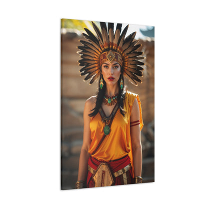 Aztec Warrior Princess | Custom Portrait with Your Photos