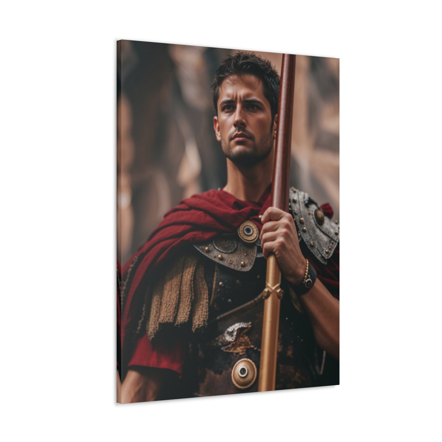 Heroisches Kriegerportrait | Personalisiertes Geschenk mit Ihren Fotos