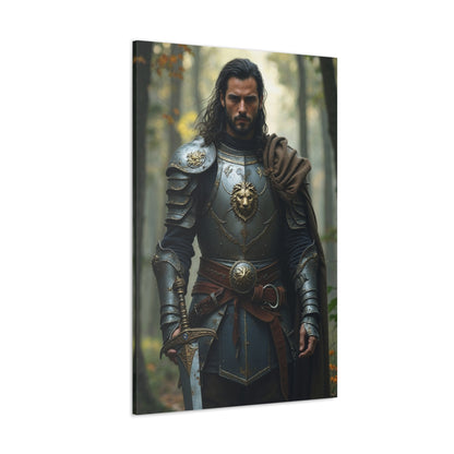 Heroic Knight Portrait | Personalized Gift with Your Photos