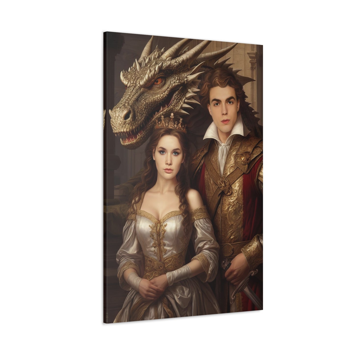 Royal Dragon Tale | Custom Portrait with Your Photos