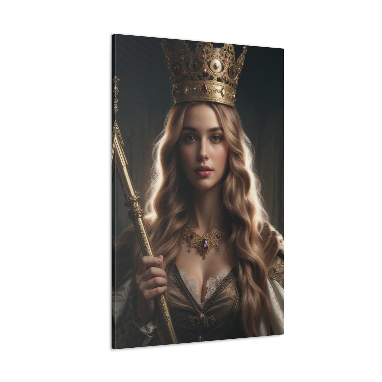 Crowned Royal Elegance | Custom Portrait with Your Photos