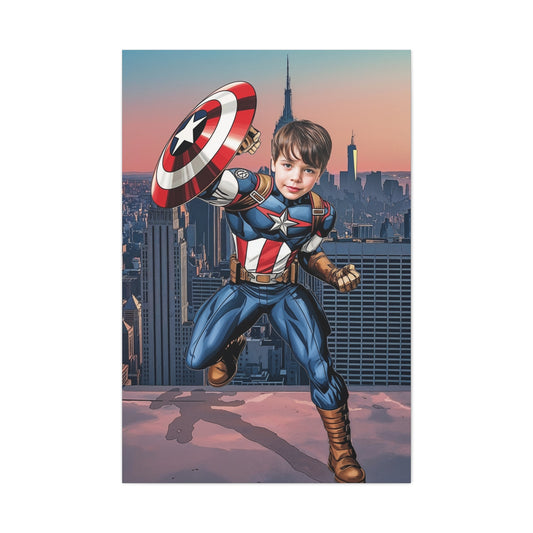 Custom super soldier portrait – personalized superhero artwork from your photo
