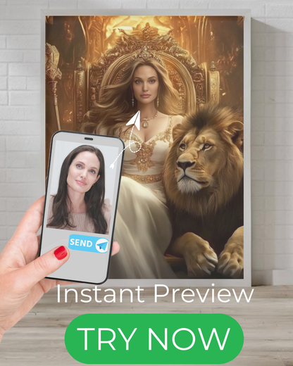 Custom portrait created from your uploaded photo, perfect personalized gift idea