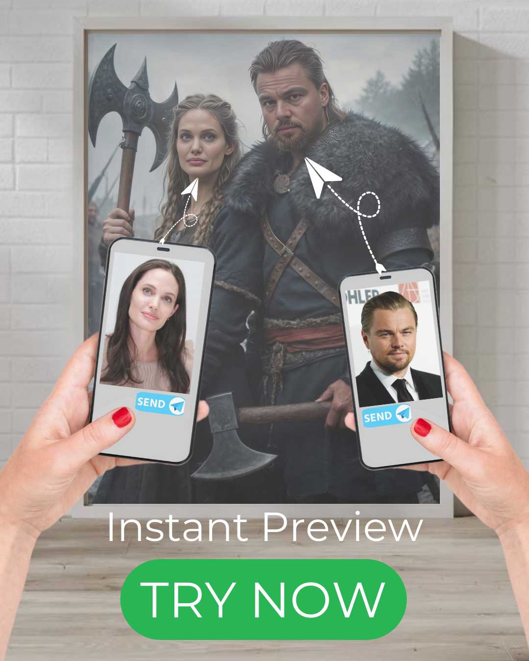 Custom Viking Warrior Portrait – Transform Your Photo into N