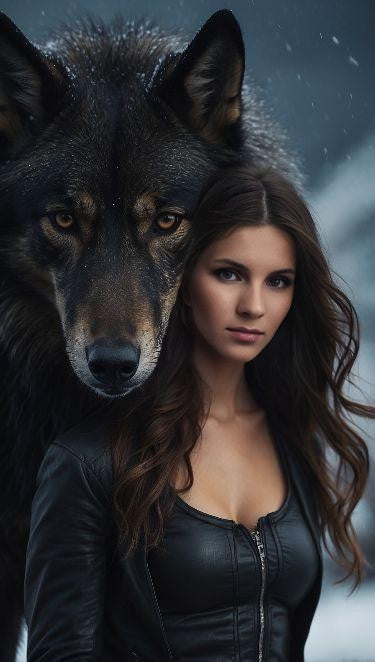 Wolf Spirit | Custom Portrait with Your Photos