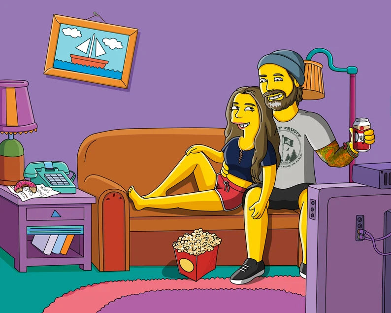 Custom Simpsonify Me Portrait | Turn Your Photo into a Simpsons Character