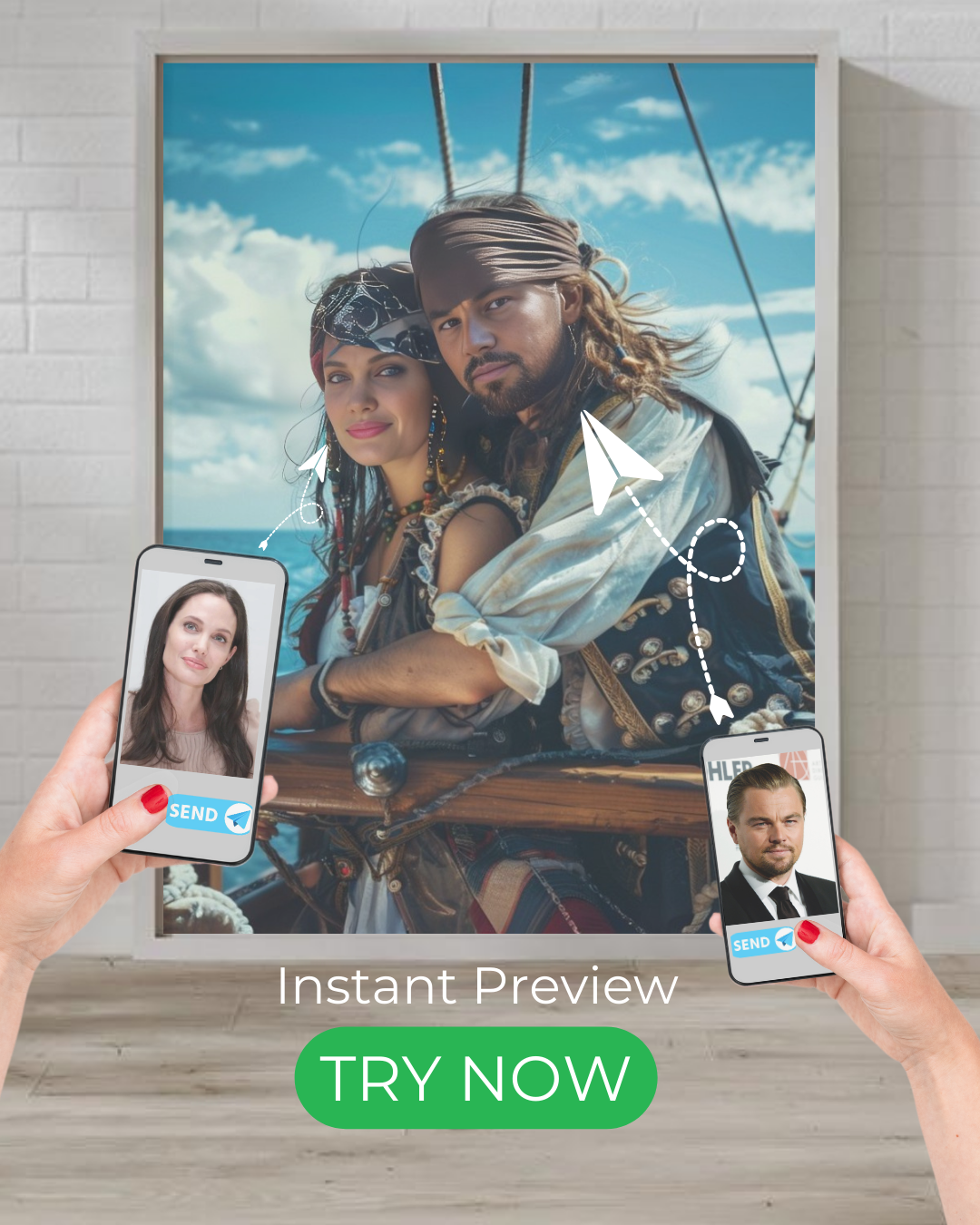 Piratenpartner | Individuelles Portrait mit Ihren Fotos