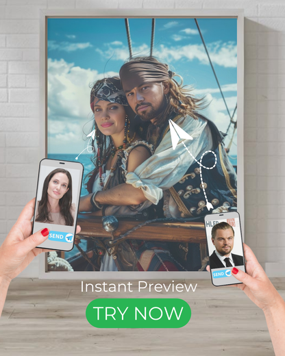 Piratenpartner | Individuelles Portrait mit Ihren Fotos