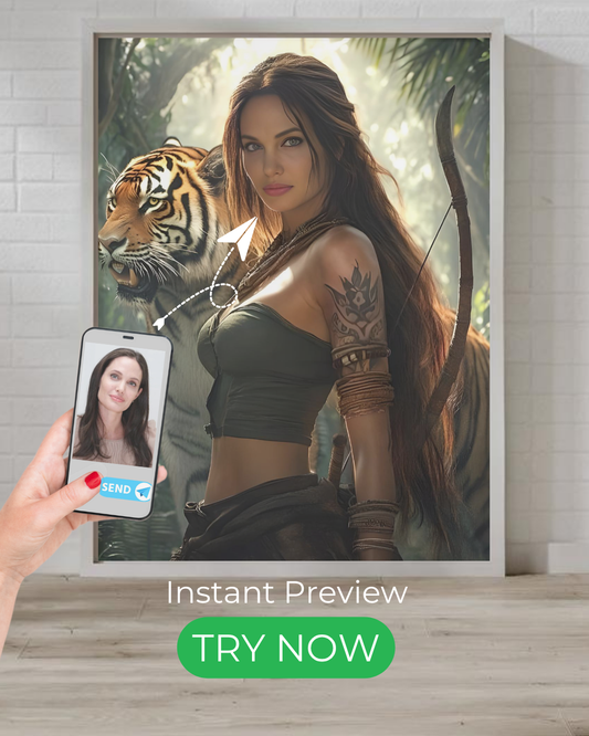 Wild Huntress | Personalized Gift with Your Photos