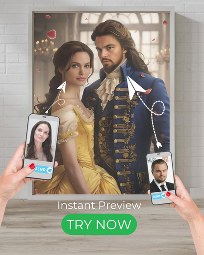 Skønheden og Udyret | Personlig gave med dine fotos